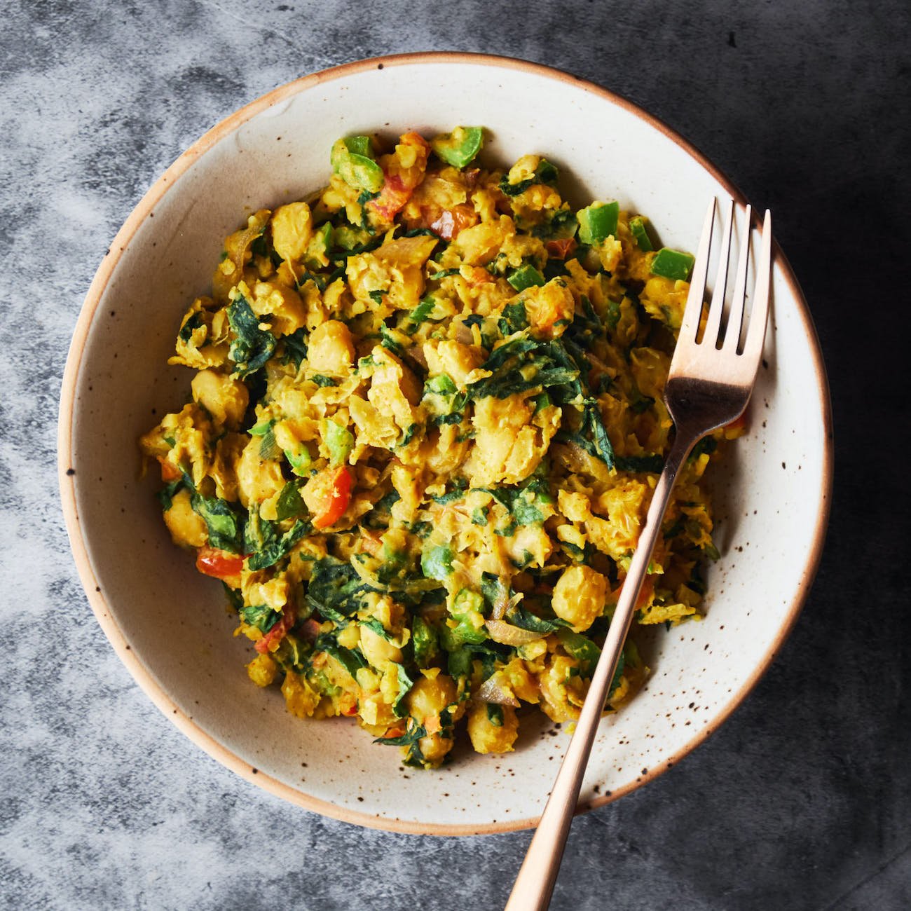 Vegan Chickpea Scramble Perfect 9 Ingredients Breakfast